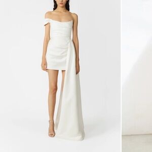 NWT Sau Lee Brenda White Mini Dress Size 0